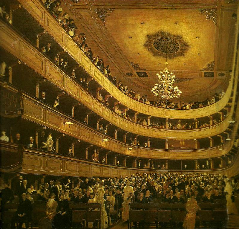 salongen, gamla burgtheater, Gustav Klimt